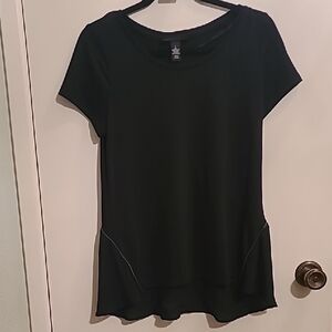 57. INC International Concepts Black Fitted Short Sleeve Tee